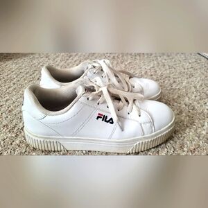 Platform Fila leather sneakers